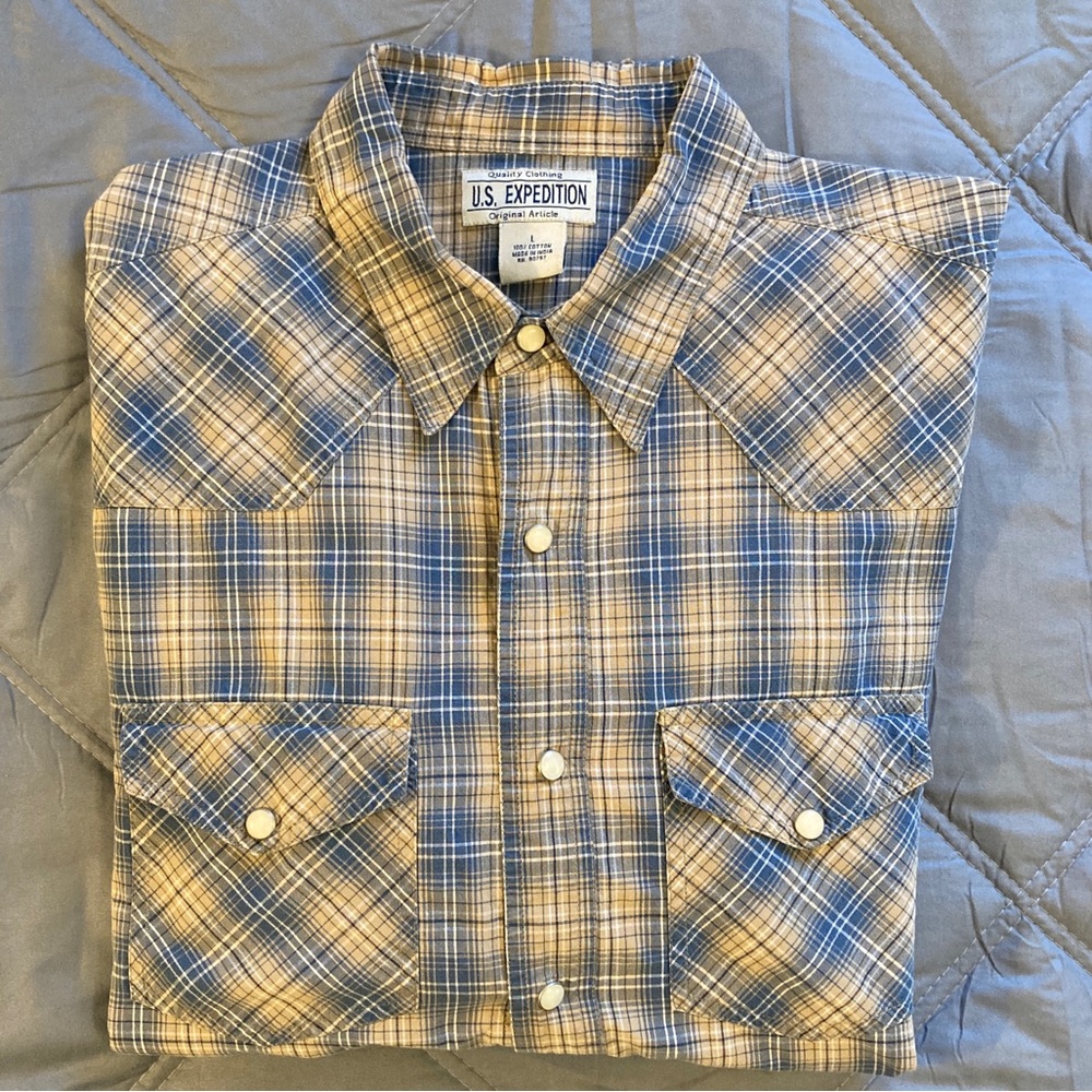 US Expedition Pearl Snap button down